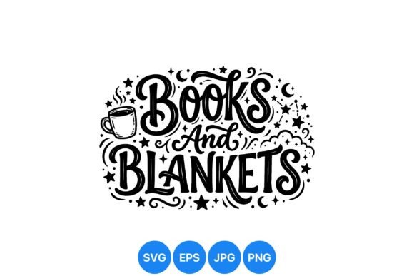 Cozy Books and Blankets Design: Hand-Drawn Graphics & Illustrations