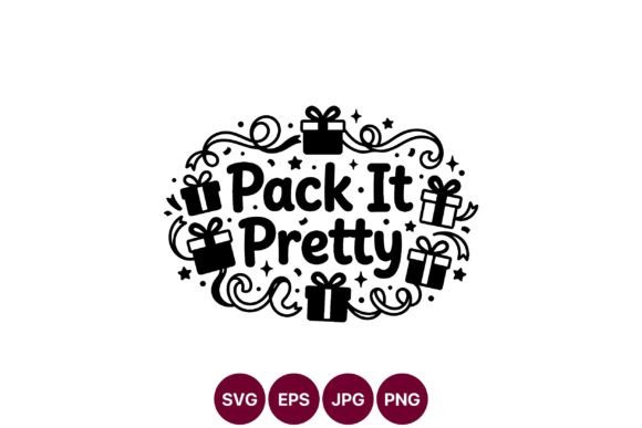 Cute Gift Box SVG Design: Graphics & Illustrations for Editorial Charm