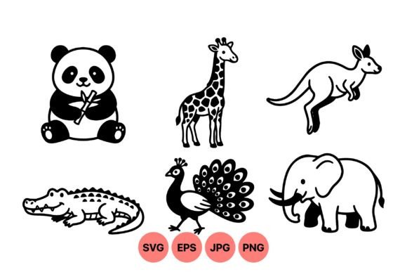Cute Wild Animal SVG Icons: Graphics & Illustrations Review