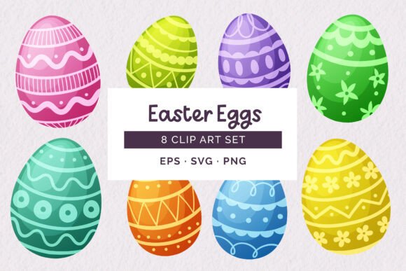 Easter Egg Clip Art: Graphics & Illustrations for Sellers