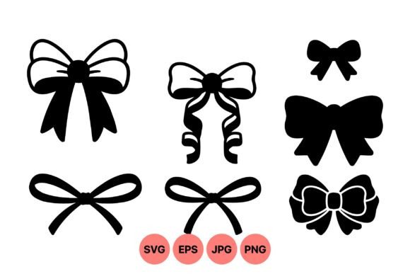 Elegant Black Ribbon Clipart Pack: Graphics & Illustrations