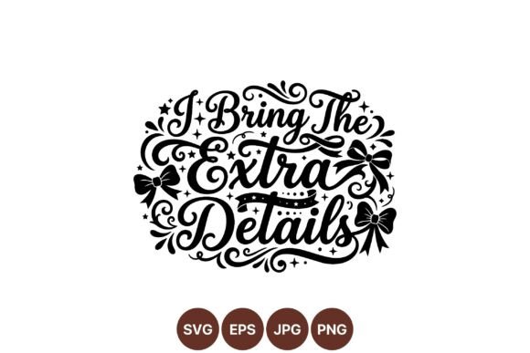 Elegant Extra Details Typography: Graphics & Illustrations for Handmade Brands