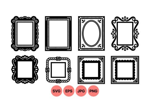 Elegant Vintage Frame Designs: Graphics & Illustrations for Handmade Crafters