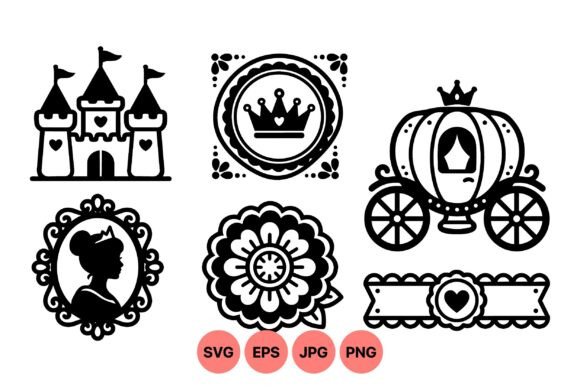 Fairy Tale Royal SVG Clipart: Graphics & Illustrations for Handmade Magic