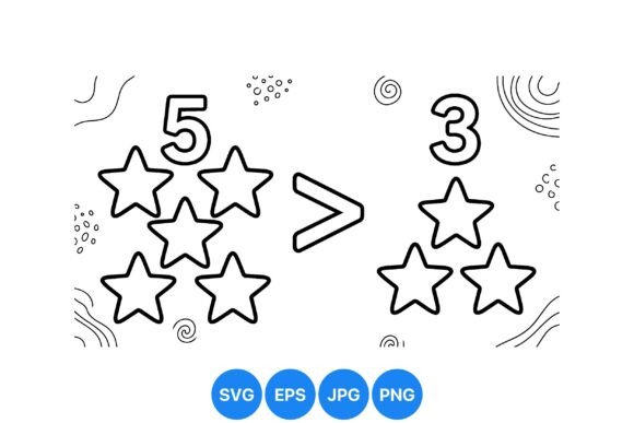 Five Star Outline Vector Clipart: Graphics & Illustrations