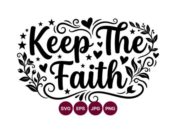 Keep the Faith Script Lettering Graphics & Illustrations