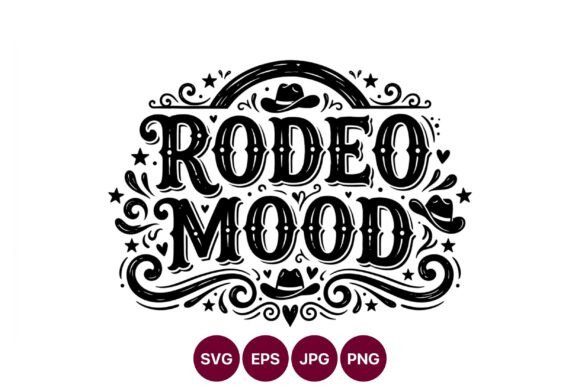 Rodeo Mood Black and White Western