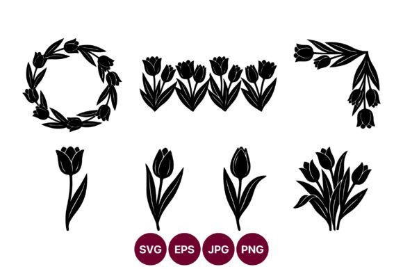 Tulip Silhouettes Bundle