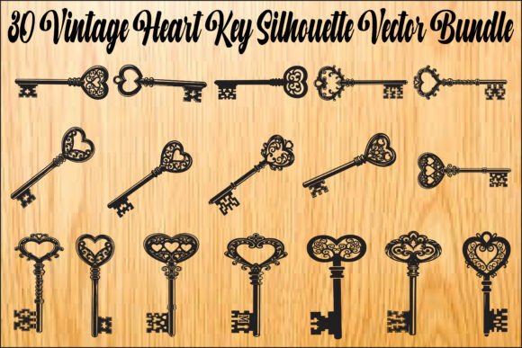 Vintage Heart Key SVG Bundle: Graphics & Illustrations Review