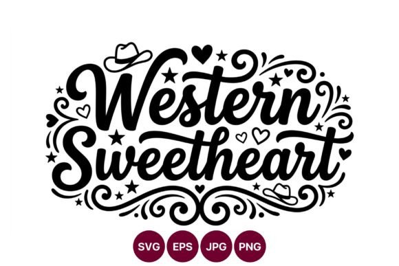 Western Sweetheart Calligraphic Script: Graphics & Illustrations