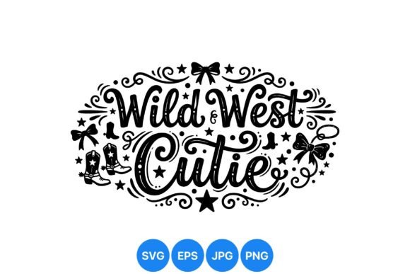 Wild West Cutie Western Design: Graphics & Illustrations